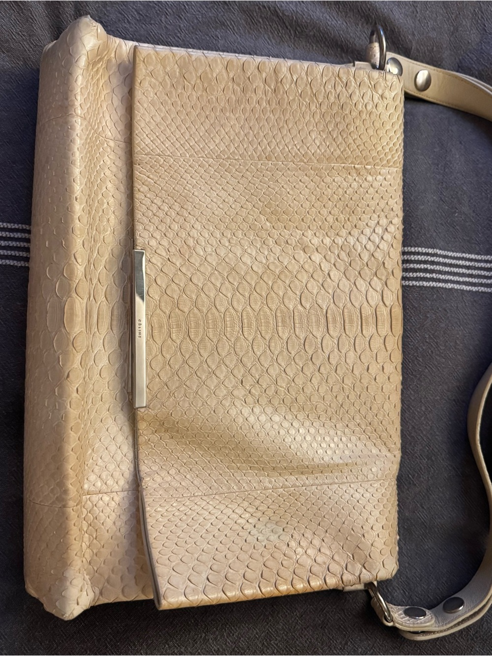 Celine Blade Shoulder Bag Python - Picture 2 of 7